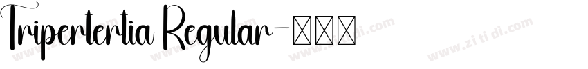 Tripertertia Regular字体转换